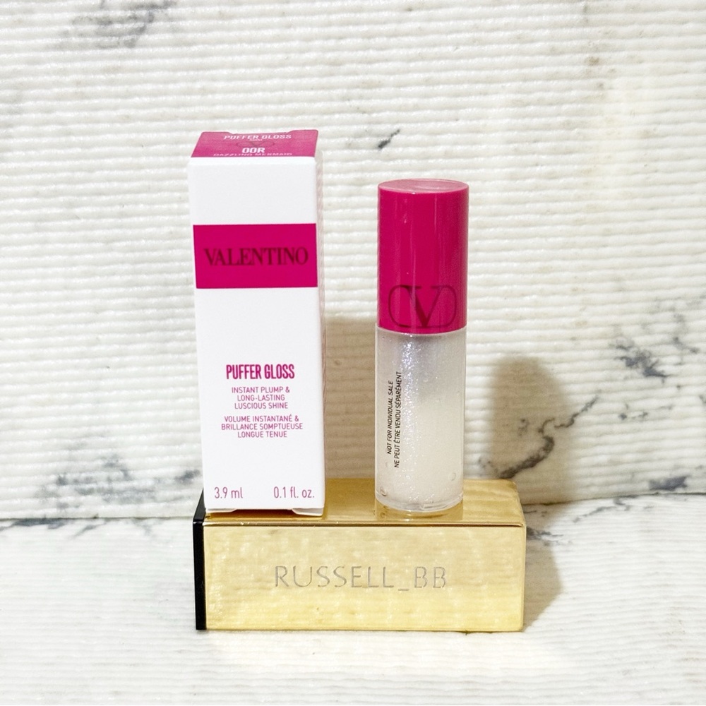 Valentino Puffer Complex Lip Plumper Gloss 00R Dazzling Mermaid (3.9 ML) - Picture 5 of 11